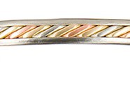 Sergio Lub Mayan Silver Magnetic Bracelet
