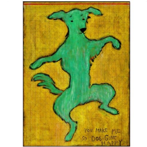 SugarBoo Dancing Dog Art Print