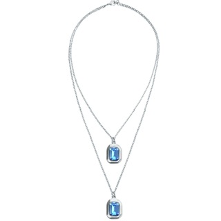 Uno De 50 Double Blue Necklace